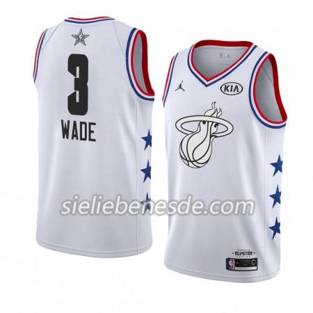 Herren NBA Miami Heat Trikot Dwyane Wade 3 2019 All-Star Jordan Brand Weiß Swingman
